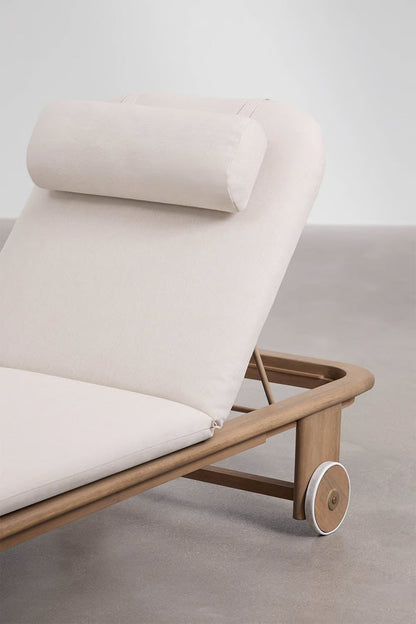 Tumbona Premium Ajustable de Madera – Confort Absoluto con Cojín Incluido